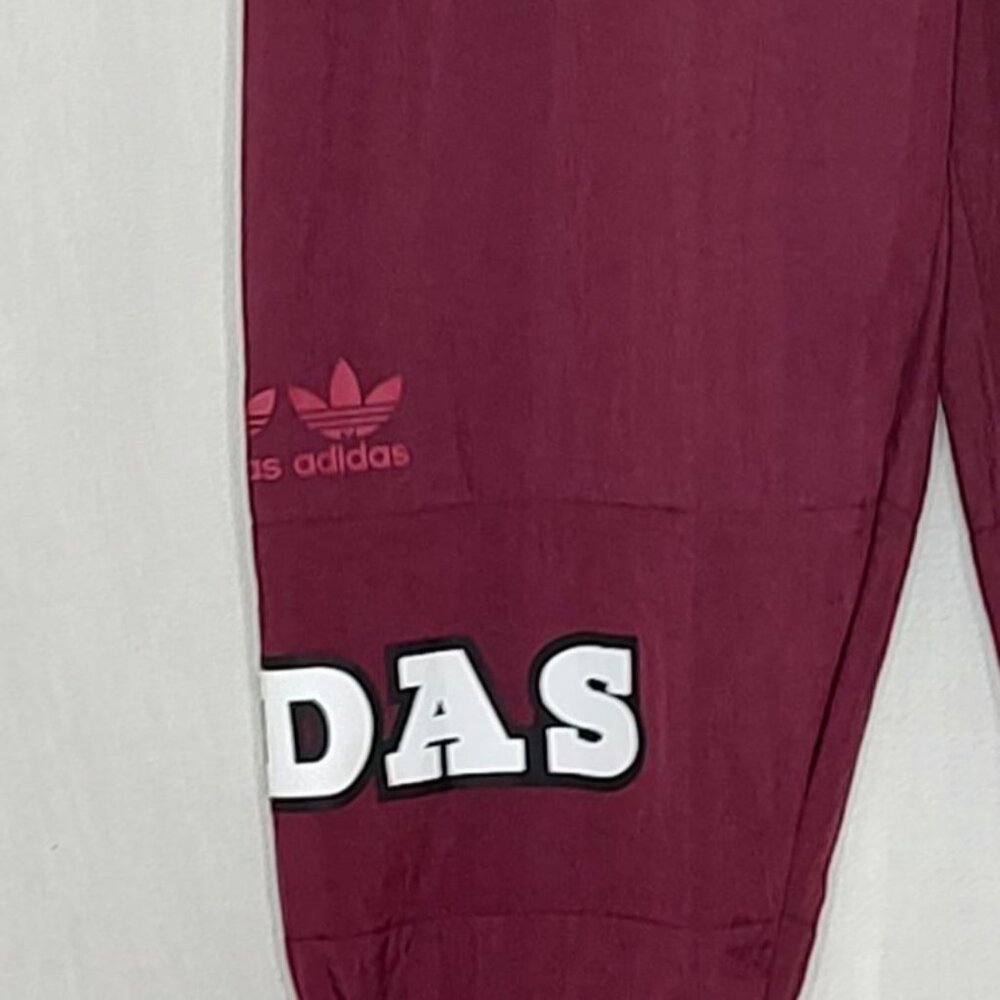ADIDAS ORIGINALS Jogger Pants XL Logo Play Track Pants Victory Crimson Red Maroo - Picture 7 of 13